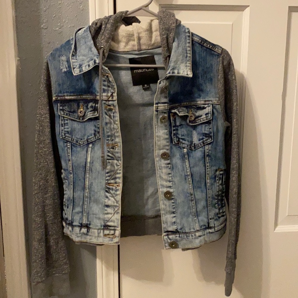 Hooded jean jacket!